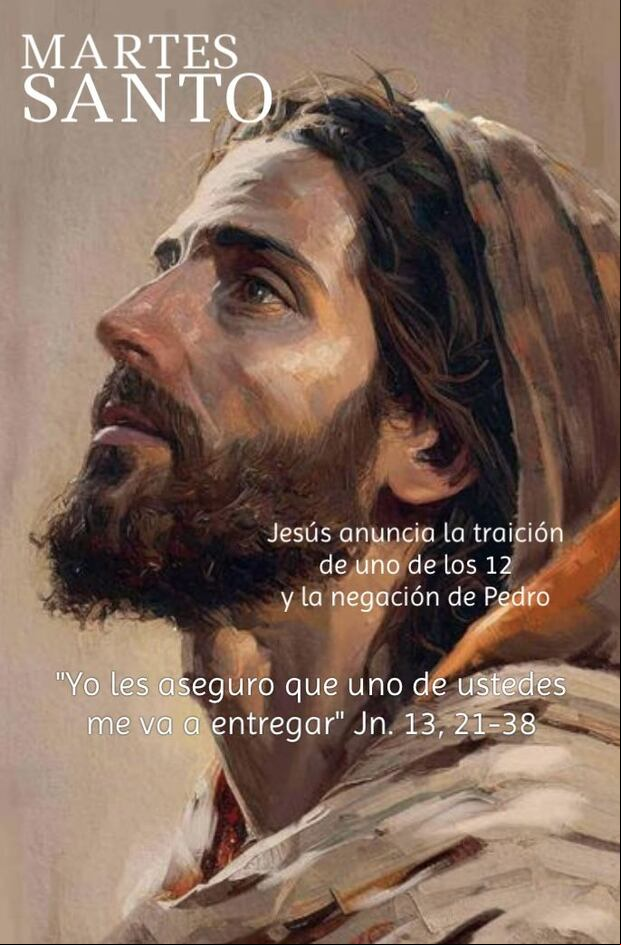 Imágenes por Martes Santo para compartir en redes sociales (Foto: Pinterest).