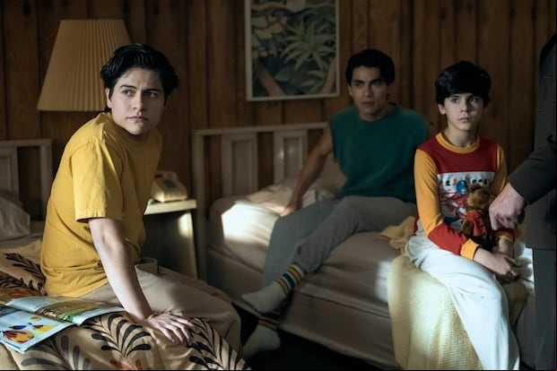 La representación de los hijos de Griselda Blanco en la serie "Griselda" (Foto: Netflix)