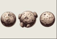 Test: choose one of the moons in this image to discover what kind of person you are