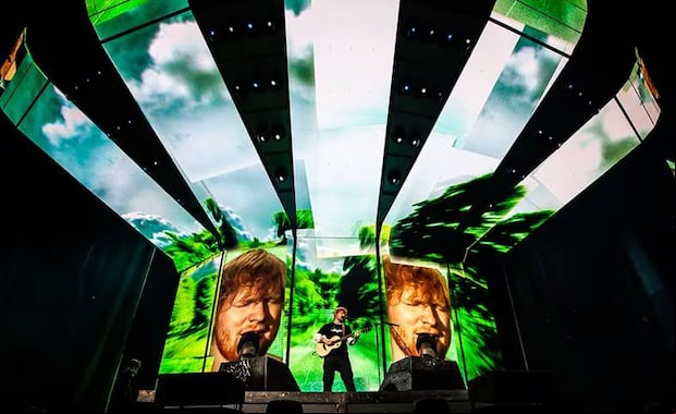 Ed Sheeran es uno de los grandes artistas que se ha presentado en el Mercedes Benz-Stadium. (Foto: Atlanta Journal Constitution)