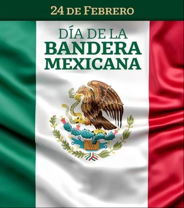 Imágenes por el día de la Bandera mexicana que se realizará este sábado 24 de febrero. (Foto: Internet).