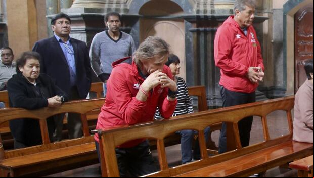 Ricardo Gareca es un tipo creyente de Dios. (Foto: Arzobispado de Lima)