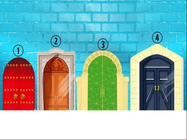TEST VISUAL | Esta imagen te muestra cuatro puertas distintas. Selecciona una. (Foto: namastest.net)