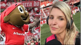 Escándalo en Brasil: periodista denuncia a la mascota del Inter por acoso sexual en un partido