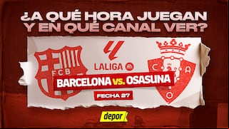 Canales que transmiten Barcelona vs. Osasuna y a qué hora juegan hoy
