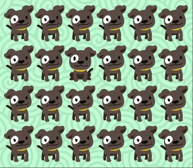 ¿Eres capaz de ubicar el perro que es diferente al resto en menos de 5 segundos? (Foto: GenialGuru).