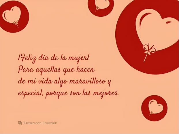 Mensajes por el Día de la Mujer: frases, imágenes y poemas para compartir el 8 de marzo (Foto: Internet).