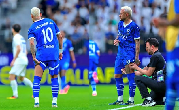 Neymar se ha lesionado un par de veces en Al Hilal. (Foto: Composición)