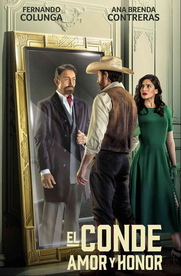 Fernando Colunga y Ana Brenda Contreras son las figuras principales del póster de la telenovela “El Conde: Amor y Honor” (Foto: Telemundo)