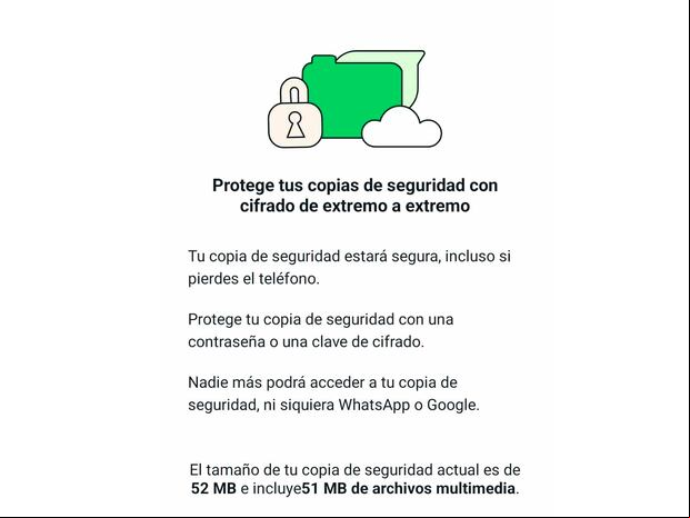 WHATSAPP | Recuerda que la contraseña que coloques, deberás tenerla en la mente o no podrás acceder a tu backup. (Foto: MAG - Rommel Yupanqui)