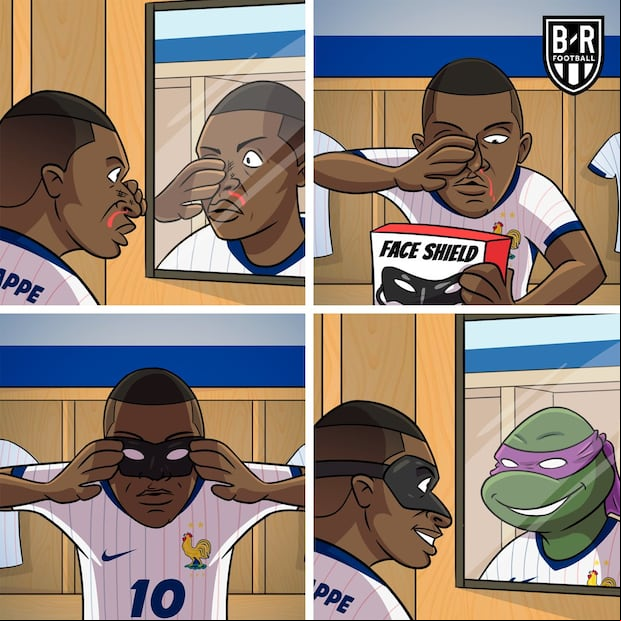 Las máscaras que podría usar Mbappé en próximos partidos. (Foto: BR Football)