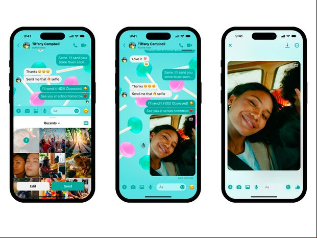 FACEBOOK | De esta manera podrás enviar a cualquier persona tus fotos en HD usando Facebook Messenger. (Foto: Meta)