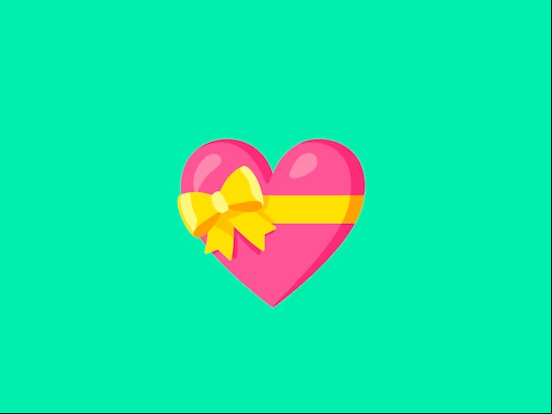 WHATSAPP | Si desconocías el significado real, aquí te decimos qué es el corazón rosado con lazo amarillo en WhatsApp. (Foto: Emojipedia)