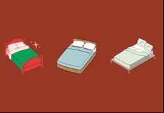 Choose one of the beds in this image to discover what your future life will be like