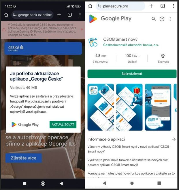 El malware aparenta ser una app de Google Play (ESET)