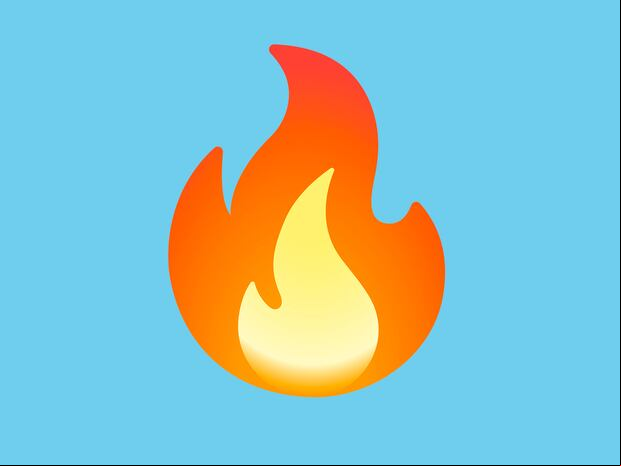 WHATSAPP | El emoji del fuego tiende a decir que algo quema, además de otros significados dentro de WhatsApp. (Foto: Emojipedia)