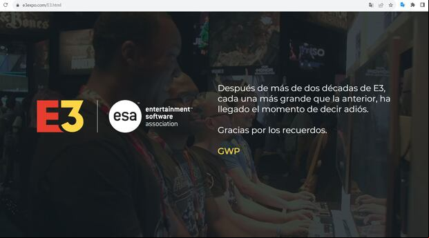 E3 publica en su página el adiós y agradece los momentos maravillosos en el mundo de los videojuegos (Fotos: AFP)