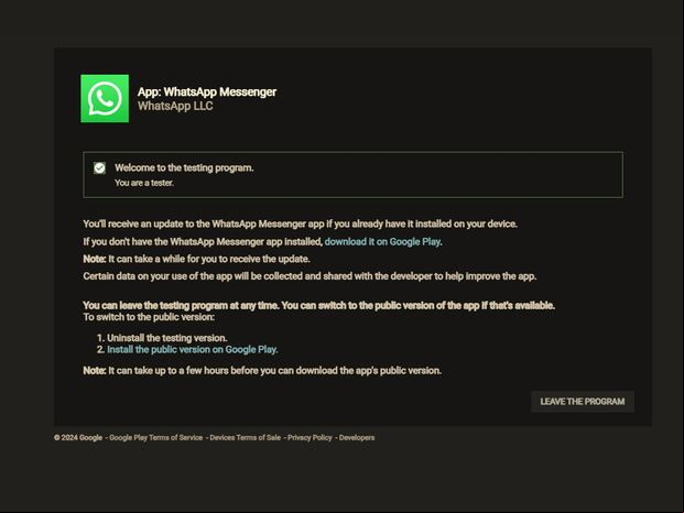 WHATSAPP | Solo deberás convertirte en Beta. (Foto: MAG - Rommel Yupanqui)