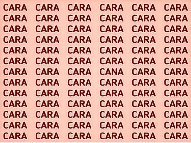 Tienes que agudizar al máximo tu capacidad visual y luego de algunos segundos indicar la ubicación de la palabra diferente en esta sopa de letras.| Foto: genial.guru