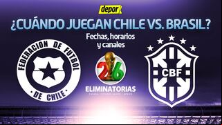 ¿Cuándo juegan Chile vs. Brasil por la jornada 9 de Eliminatorias Mundial 2026?