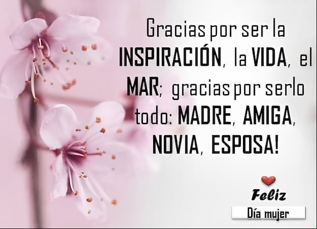 Mensajes por el Día de la Mujer: frases, imágenes y poemas para compartir el 8 de marzo (Foto: Internet).