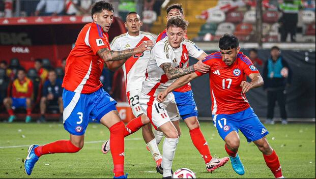 Perú y Chile empataron 0-0 por la fecha 11 de las Eliminatorias 2026. (Foto: GEC)