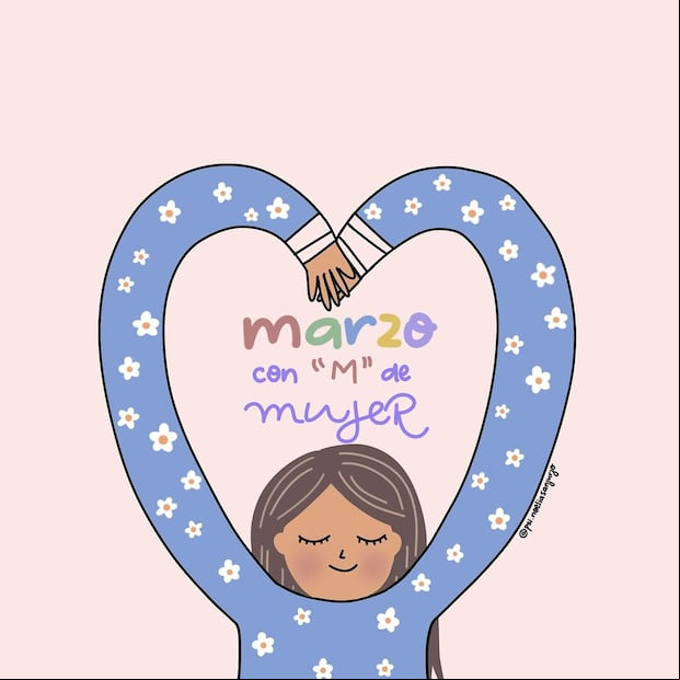 Estas son las ilustraciones más originales y bonitas para enviar por el Día de la Mujer. (Instagram|@psi.noeliasanjurjo)