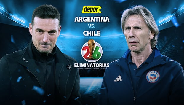 Argentina vs. Chile juegan por Eliminatorias 2026. (Diseño: Depor)