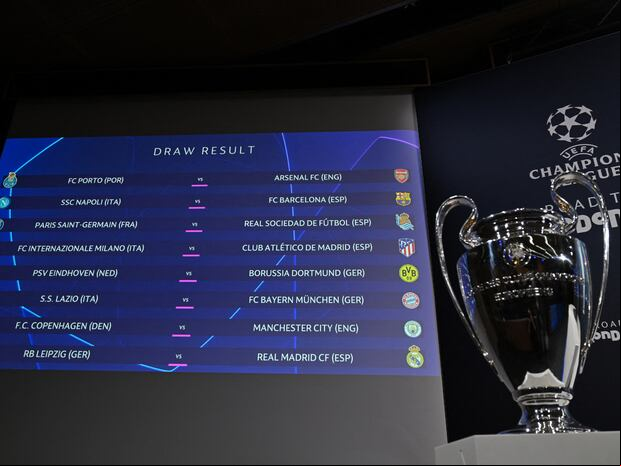 UEFA sorteará los cuartos de finales y semifinales de Champions League el 15 de marzo de 2024. (Foto: AFP)