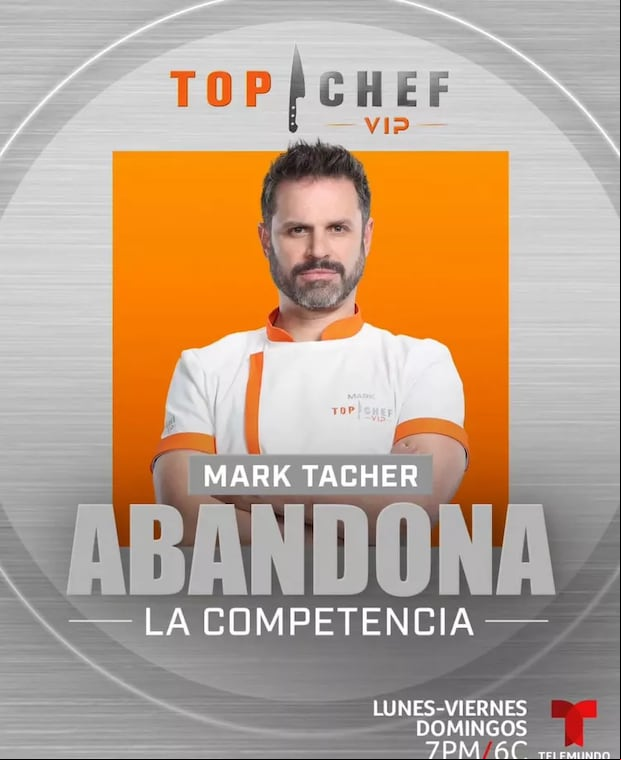 Telemundo confirmó la salida de Mark Tacher de la tercera temporada de "Top Chef VIP" (Foto: Telemundo)
