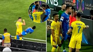 Polémica reacción de Cristiano Ronaldo termina en tarjeta roja en la Supercopa de Arabia