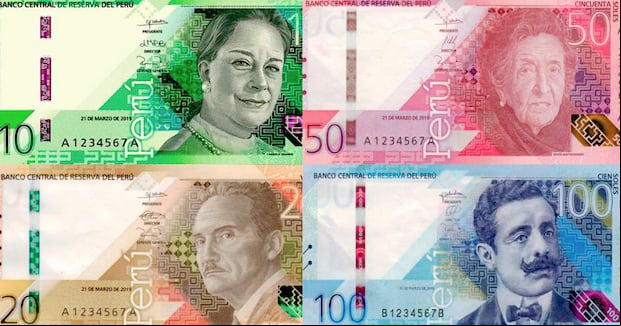 Los nuevos diseños de los billetes de BCR.