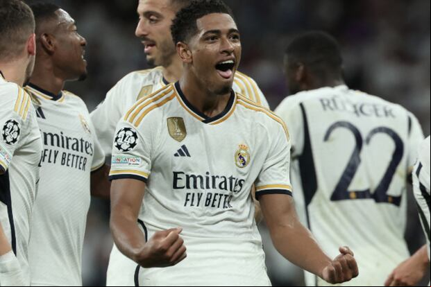 Jude Bellingham anotó 11 goles en 12 partidos, con el Real Madrid, en la actual temporada. (Foto: AFP)
