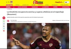 “La Vinotinto recupera la sonrisa”: la reacción de la prensa de Venezuela a la victoria ante Perú