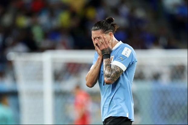 Darwin Núñez se perderá los próximos 5 partidos de Uruguay en las Eliminatorias al Mundial 2026. (Foto: Getty Images)