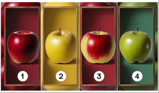Escoge una de las manzanas en esta imagen para descubrir qué tan inteligente eres (Foto: Depor).