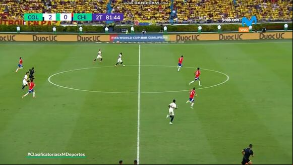 Gol de Jhon Durán para el 3-0 de Colombia vs. Chile. (Video: Movistar)