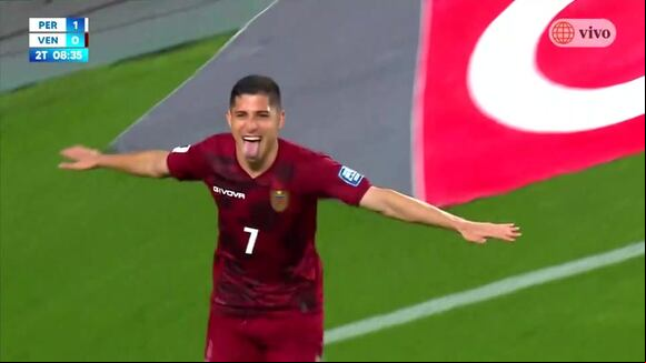 Jefferson Savarino anotó el 1-1 de Venezuela vs. Perú. (Video: América TV)