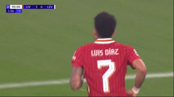 Triplete de Luis Díaz para el 4-0 de Liverpool. (Vídeo: ESPN).