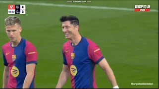 ¡Goles del Barcelona vs. Real Sociedad! Martín, Casadó, Araújo y Lewandowski para el 4-0
