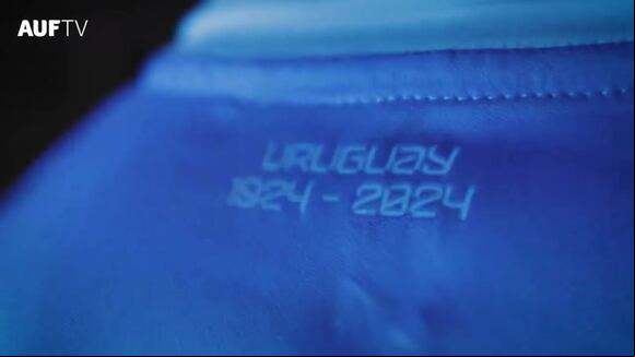 Camiseta de Uruguay para el Preolímpico Venezuela 2024. (Video: @Uruguay)