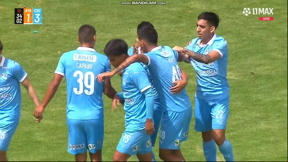 Irven Ávila marcó el 3-1 de Sporting Cristal sobre Ayacucho FC. (Video: L1 MAX)