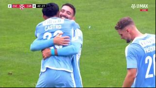 ¡Asistencia de Maxloren Castro! Gol de Cauteruccio para el 2-0 de Sporting Cristal vs. Mannucci