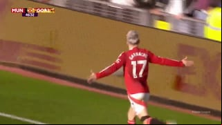 Encaminó la remontada: golazo de Alejandro Garnacho en el 2-1 de Manchester United vs Brentford