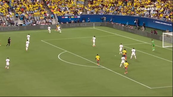 Jefferson Lerma anotó de cabeza en el triunfo por 1-0 sobre Uruguay. (Video: Conmebol)