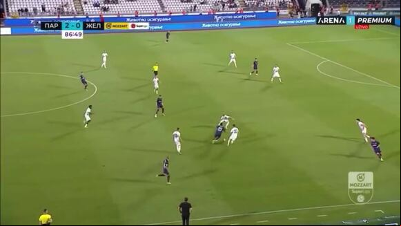 Joao Grimaldo y una excelente jugada en su debut con Partizán. (Video: Arena )