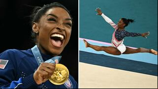 Simone Biles conduce a EEUU al oro por equipos en gimnasia de París-2024
