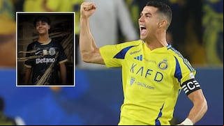 Con su hijo como protagonista: Sporting Lisboa presentó nueva camiseta en homenaje a Cristiano Ronaldo