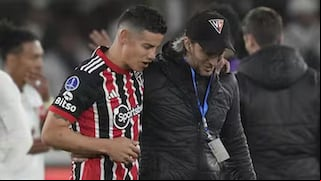 Zubeldía, DT de Sao Paulo, molesto al ser consultado por James Rodríguez: “No lo conozco”