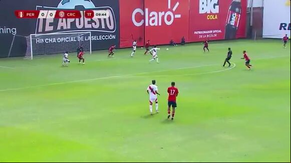 Gol de Juan Pablo Goicochea ante Costa Rica. (Video: Bicolor)